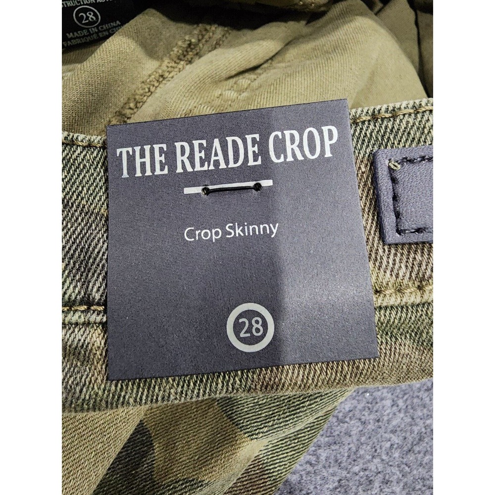 BLANKNYC The Reade Crop Size 28 Green Camouflage Denim Cotton Skinny Leg - Picture 8 of 8
